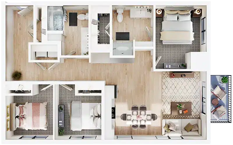 Dedicated office and workspace